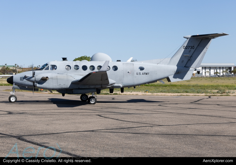Photo of 10-00730 - USA - United States Army Beechcraft MC-12 Huron at TUS on AeroXplorer Aviation Database