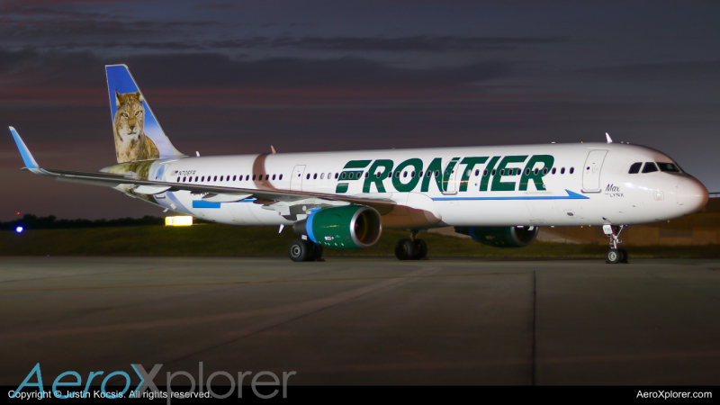 Photo of N706FR - Frontier Airlines Airbus A321-200 at TPA on AeroXplorer Aviation Database