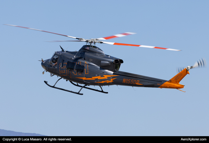 Photo of N155DB - Salmon River helicopters Bell 412 at WJF on AeroXplorer Aviation Database