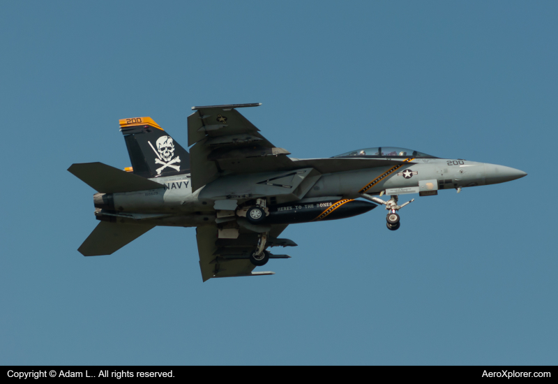 Photo of 166629 - USN - United States Navy Boeing F/A-18E/F Super Hornet at BIL on AeroXplorer Aviation Database