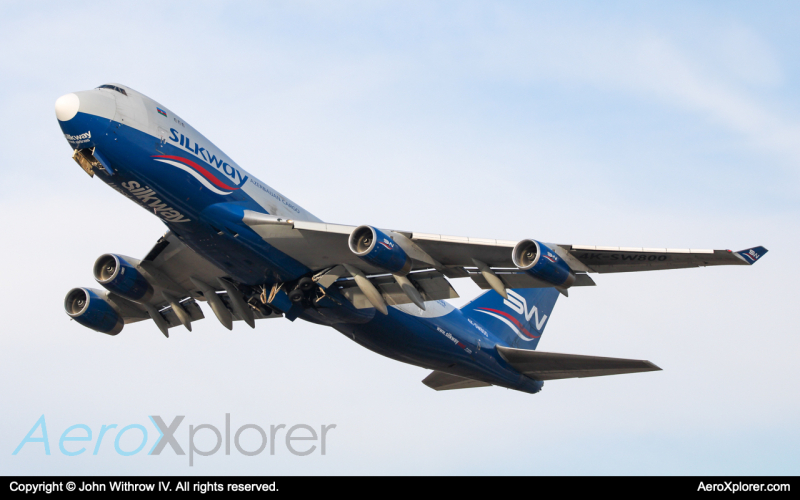 Photo of 4K-SW800 - Silk Way West Airlines Boeing 747-400F at CVG on AeroXplorer Aviation Database