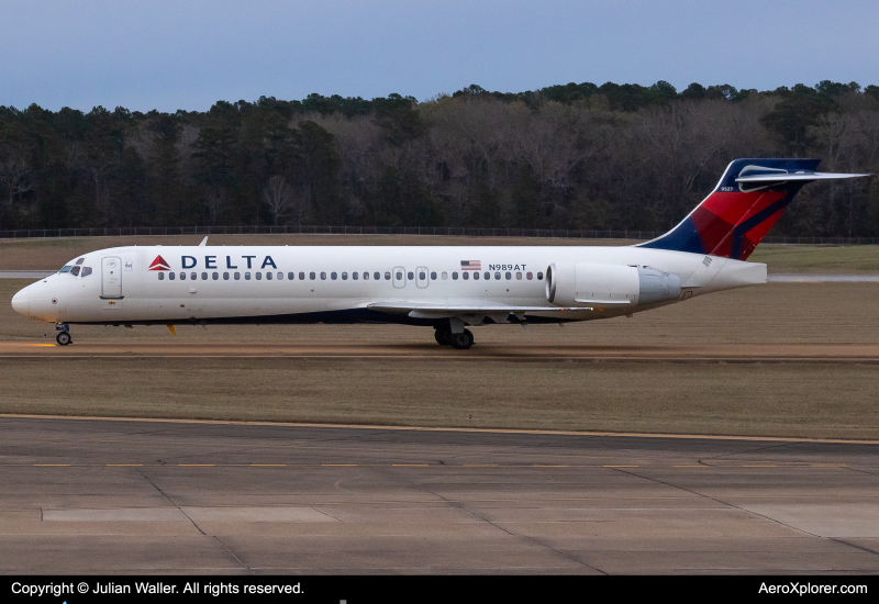 Photo of N989AT - Delta Airlines Boeing 717-200 at JAN on AeroXplorer Aviation Database
