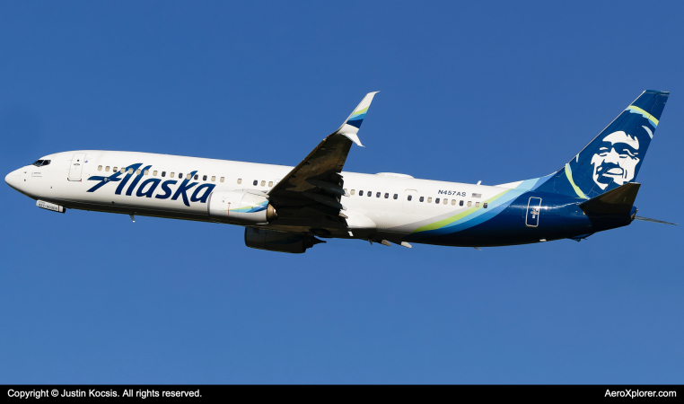 Photo of N457AS - Alaska Airlines Boeing 737-900ER at TPA on AeroXplorer Aviation Database