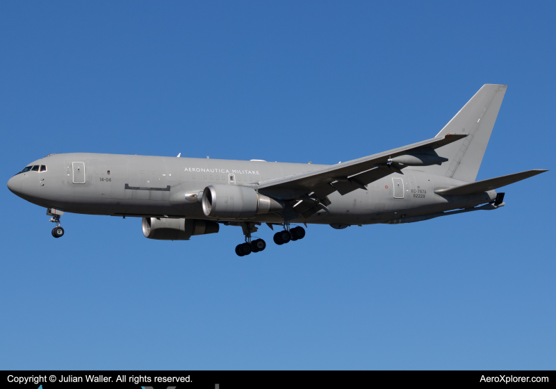 Photo of MM62229 - Italy-Air Force Boeing KC-767A at MLB on AeroXplorer Aviation Database