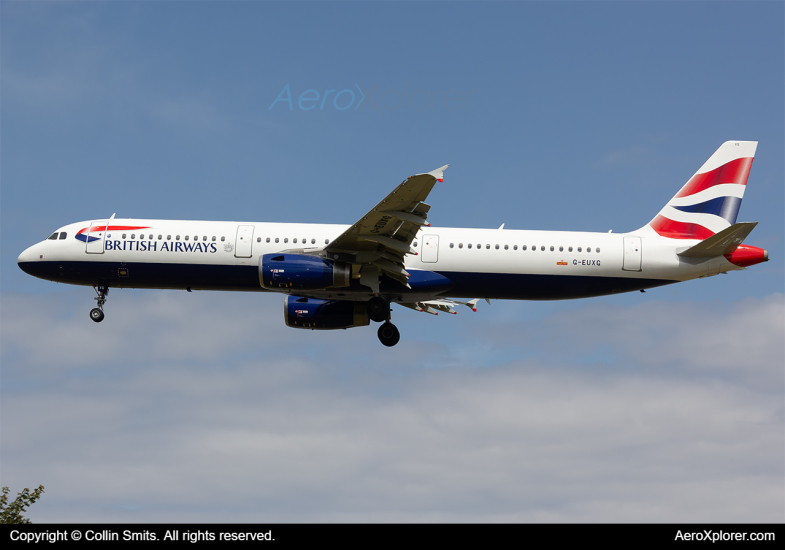 Photo of G-EUXG - British Airways Airbus A321 at LHR on AeroXplorer Aviation Database