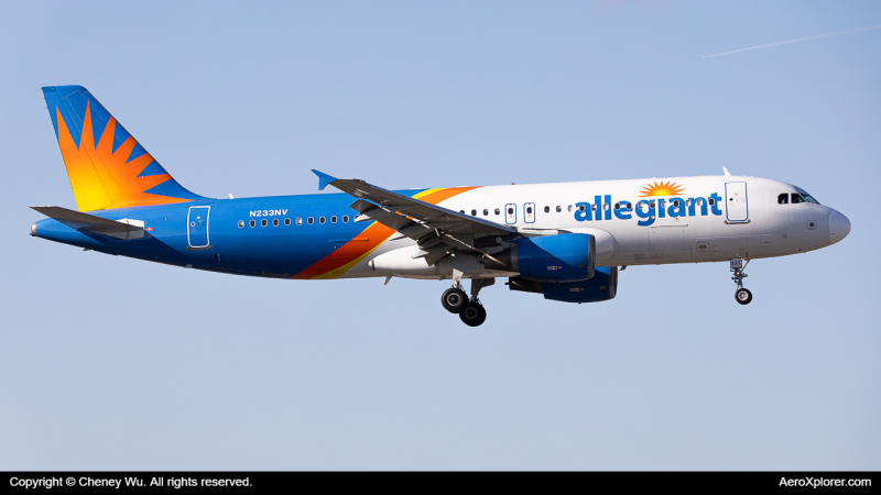 Photo of N233NV - Allegiant Air Airbus A320 at EWR on AeroXplorer Aviation Database