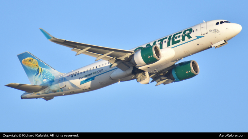 Photo of N310FR - Frontier Airlines Airbus A320-200N at PHX on AeroXplorer Aviation Database