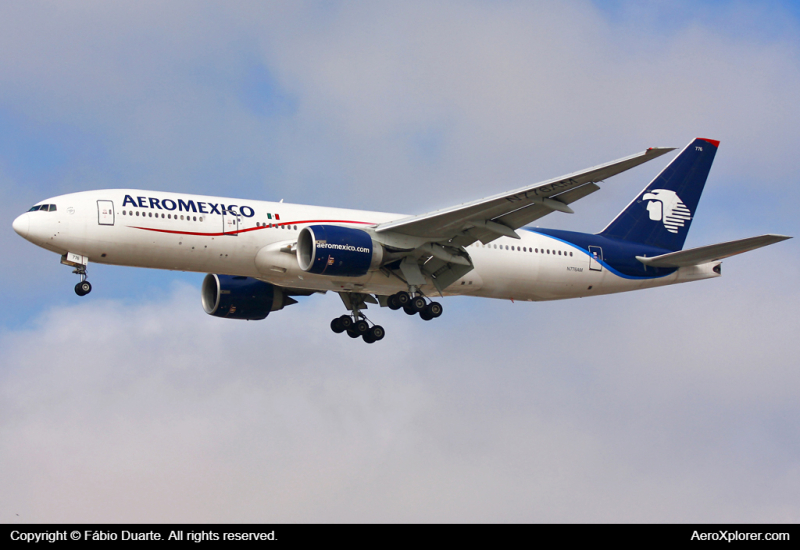 Photo of N776AM - AEROMEXICO Boeing 777-2Q8(ER) at GRU on AeroXplorer Aviation Database