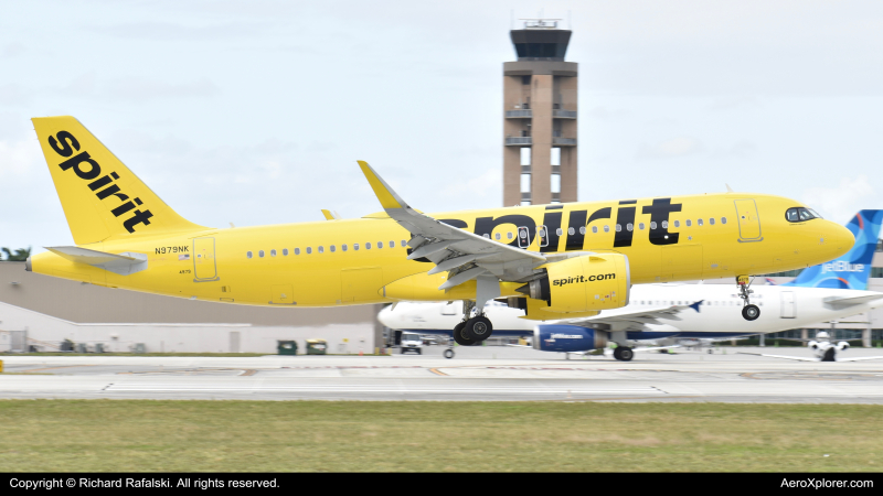 Photo of N979NK - Spirit Airlines Airbus A320NEO at FLL on AeroXplorer Aviation Database