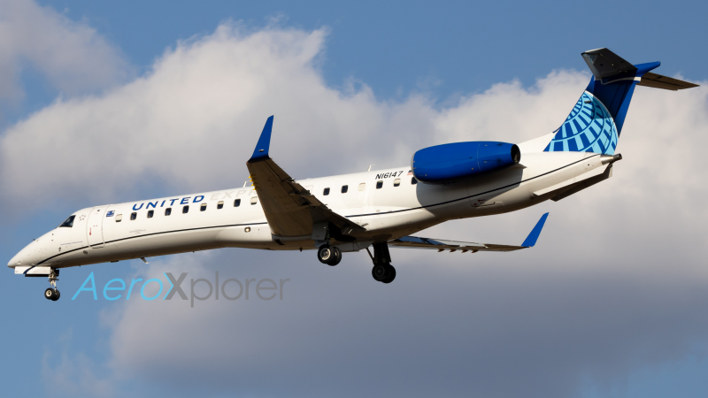 Photo of N16147 - United Express Embraer E145 at IAD on AeroXplorer Aviation Database