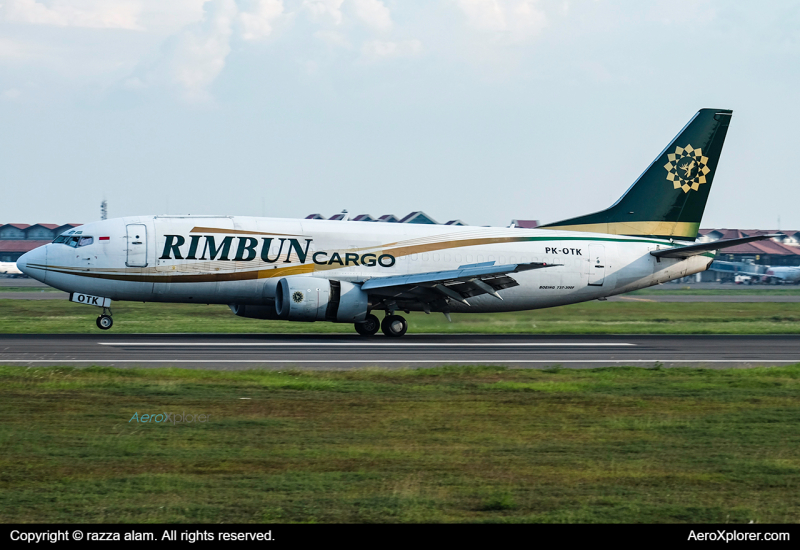 Photo of PK-OTK - Rimbun Air Boeing 737-300F at CGK on AeroXplorer Aviation Database