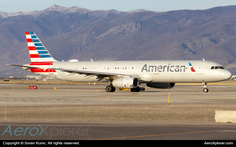 Photo of N508AY - American Airlines Airbus A321-200 at SLC on AeroXplorer Aviation Database