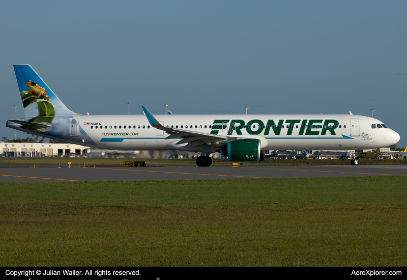 Photo of N611FR - Frontier Airlines Airbus A321NEO at MCO on AeroXplorer Aviation Database