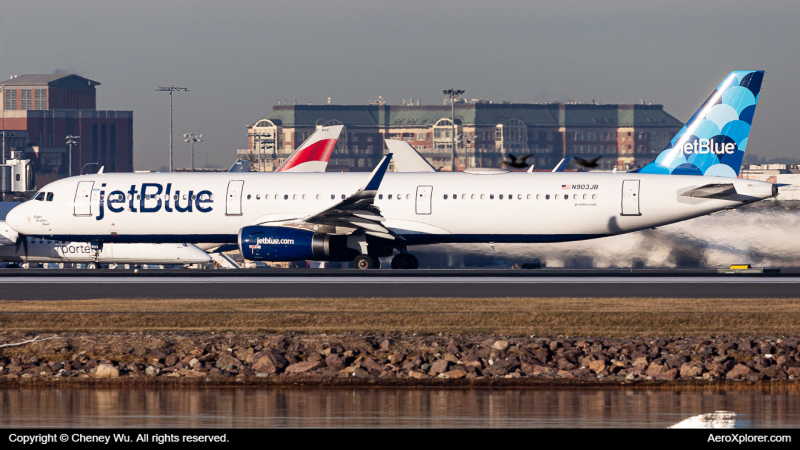Photo of N903JB - JetBlue Airways Airbus A321-200 at BOS on AeroXplorer Aviation Database