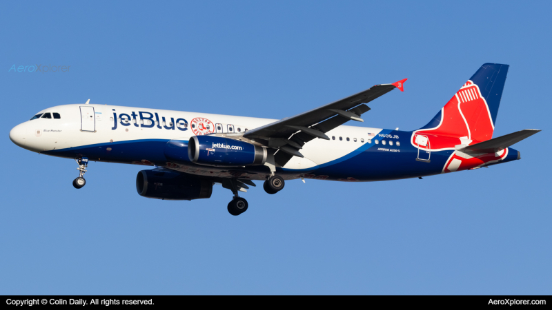 Photo of N605JB - JetBlue Airways Airbus A320 at MCO on AeroXplorer Aviation Database