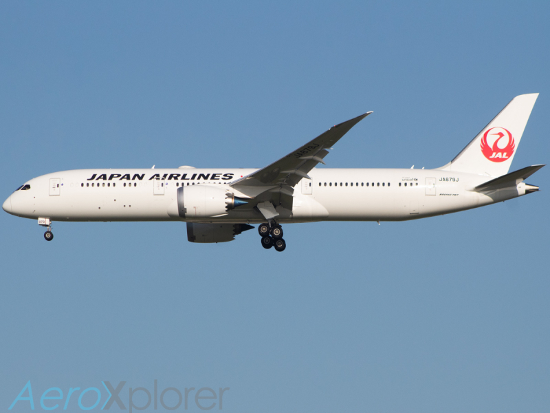 Photo of JA879J - Japan Airlines Boeing 787-9 at DFW on AeroXplorer Aviation Database
