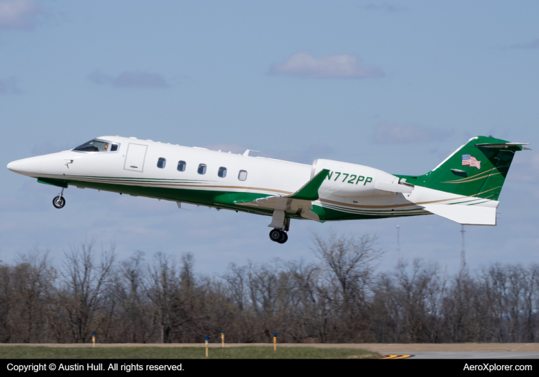 Photo of N772PP - PRIVATE Learjet 75 at AGC on AeroXplorer Aviation Database