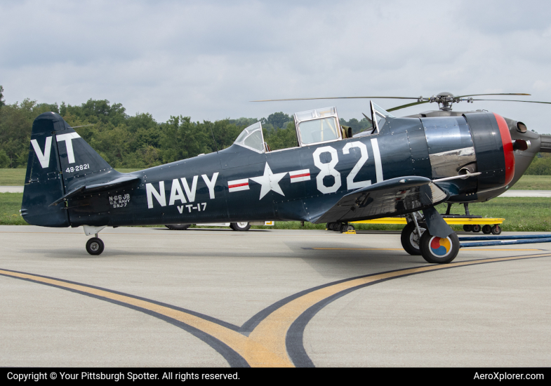 Photo of N66JB - PRIVATE North American T-6 Texan at LBE on AeroXplorer Aviation Database