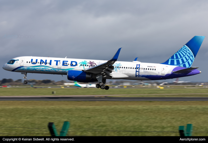 Photo of N14106 - United Airlines Boeing 757-200 at DUB on AeroXplorer Aviation Database