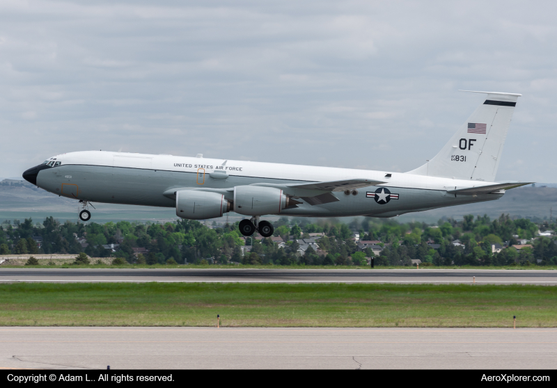 Photo of 64-14831 - USAF - United States Air Force Boeing WC-135 Constant Phoenix at BIL on AeroXplorer Aviation Database