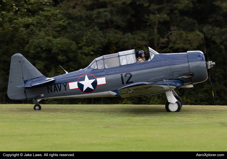 Photo of N832AJ - PRIVATE North American T-6 Texan at 42VA on AeroXplorer Aviation Database