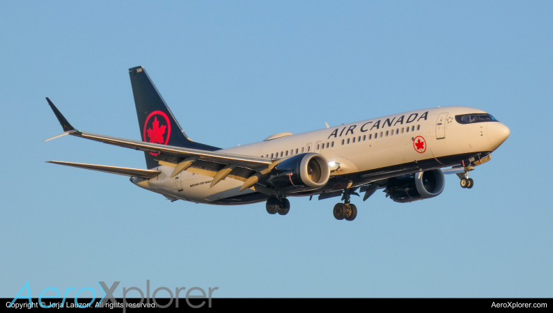 Photo of C-FSIL - Air Canada Boeing 737 MAX 8 at YYZ on AeroXplorer Aviation Database