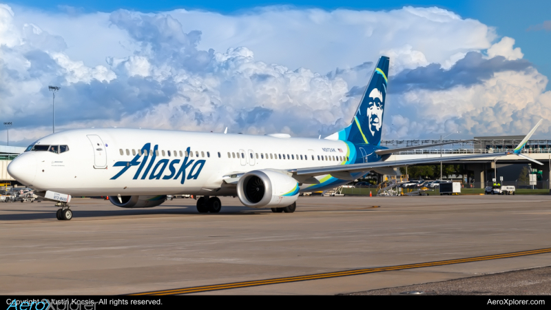 Photo of N972AK - Alaska Airlines Boeing 737 MAX 9 at TPA on AeroXplorer Aviation Database