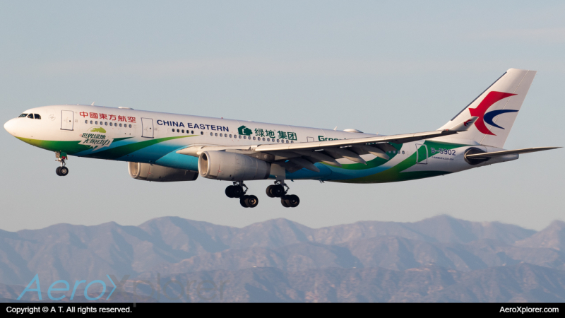 Photo of B-5902 - China Eastern Airlines Airbus A330-200 at LAX on AeroXplorer Aviation Database