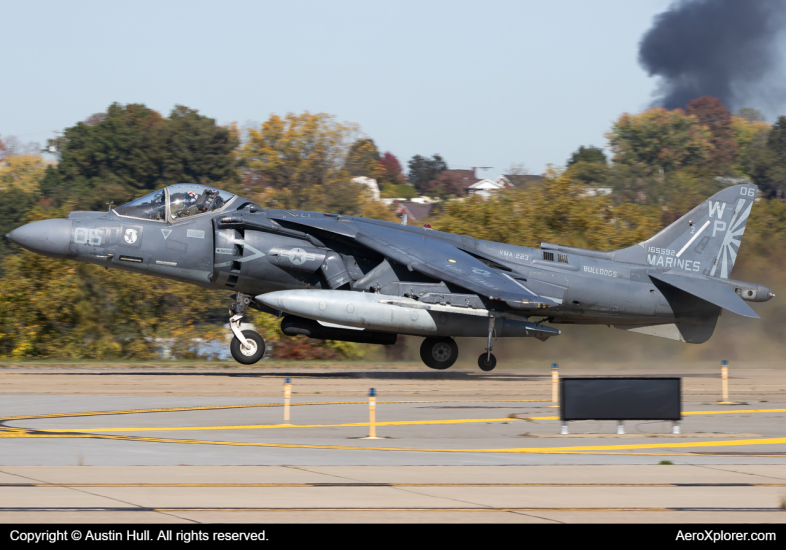 Photo of 165592 - USMC - United States Marine Corp McDonnell Douglas AV-8B Harrier II at AGC on AeroXplorer Aviation Database