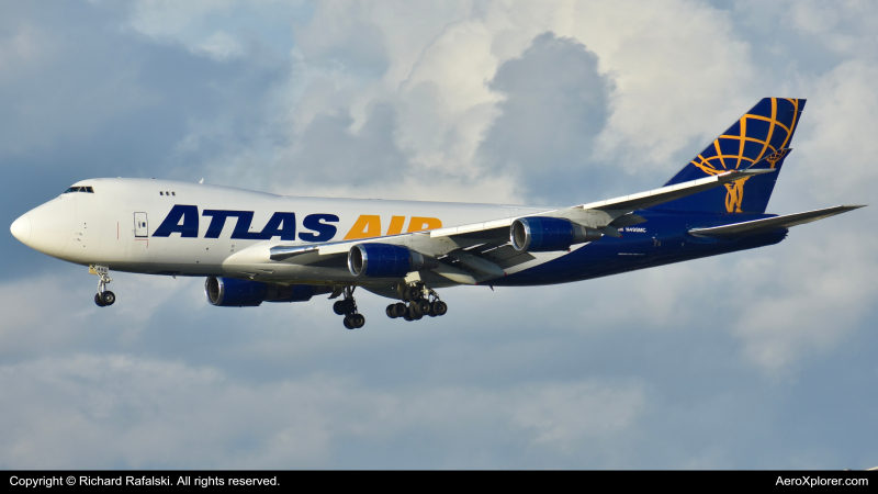 Photo of N498MC - Atlas Air Boeing 747-400F at MIA on AeroXplorer Aviation Database