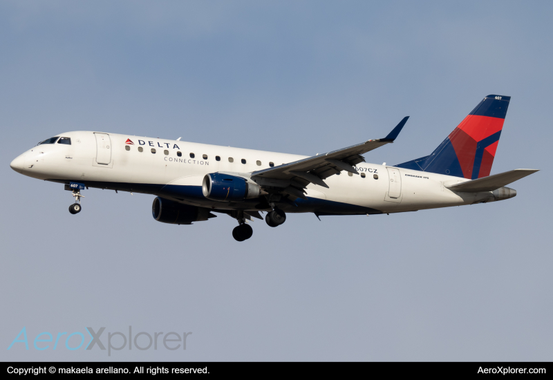 Photo of N607CZ - Delta Airlines Embraer E175 at BOI on AeroXplorer Aviation Database