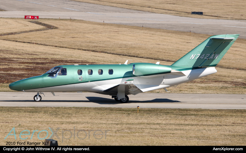 Photo of N742AW - PRIVATE Cessna Citation M2 at LUK on AeroXplorer Aviation Database