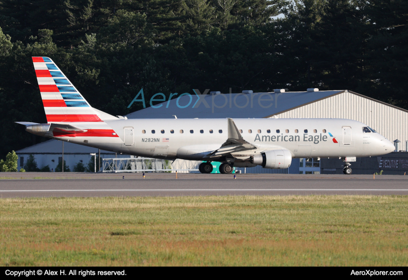 Photo of N282NN - American Eagle ERJ175 at MHT on AeroXplorer Aviation Database