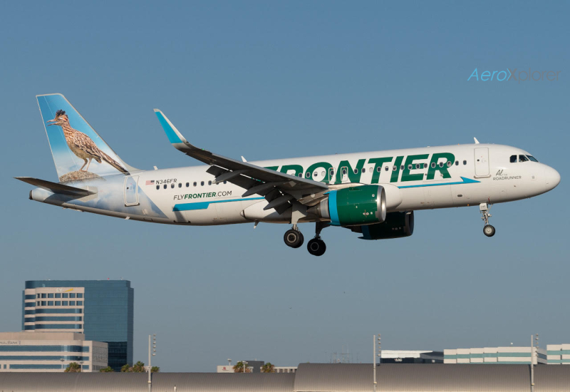 Photo of N346FR - Frontier Airlines Airbus A320NEO at SNA on AeroXplorer Aviation Database