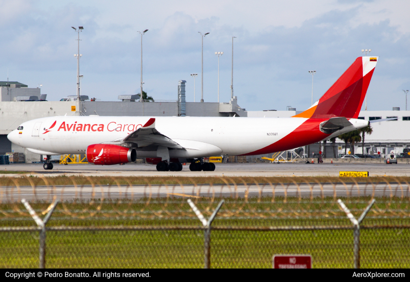 Photo of N335QT - Avianca Cargo Airbus A330-300F at MIA on AeroXplorer Aviation Database