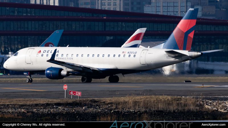 Photo of N201JQ - Delta Connection Embraer E175 at BOS on AeroXplorer Aviation Database