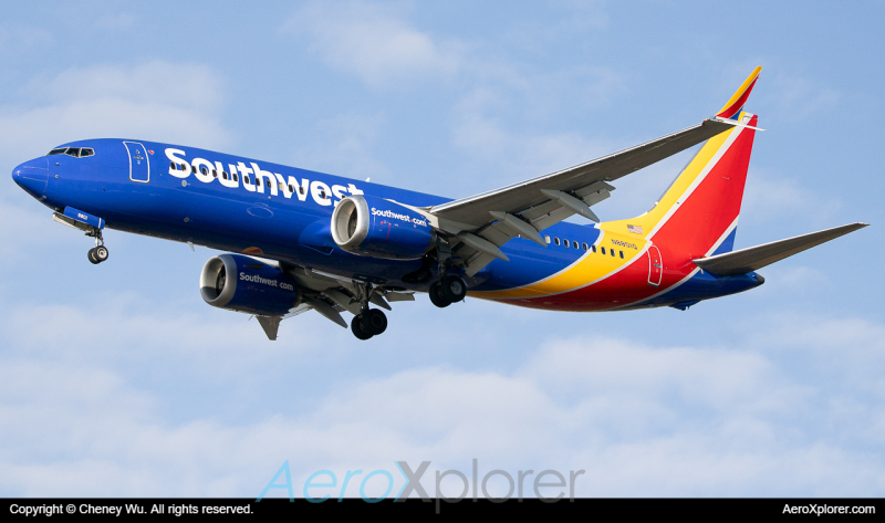 Photo of N8801Q - Southwest Airlines Boeing 737 MAX 8 at BOS on AeroXplorer Aviation Database