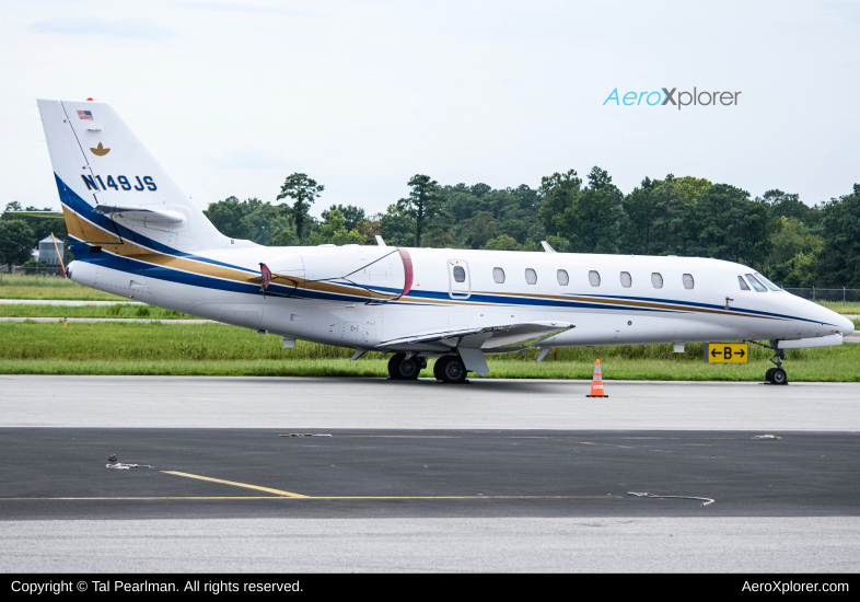 Photo of N149JS - PRIVATE Cessna 680 Citation Sovereign  at EWN on AeroXplorer Aviation Database