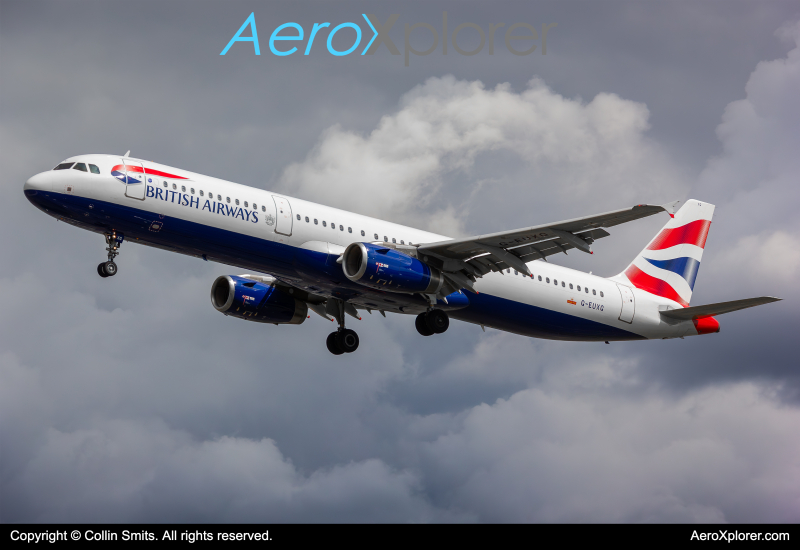 Photo of G-EUXG - British Airways Airbus A321 at LHR on AeroXplorer Aviation Database