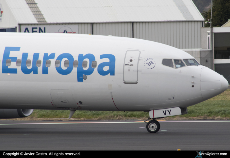 Photo of EC-MVY - Air Europa Boeing 737-800 at LCG on AeroXplorer Aviation Database