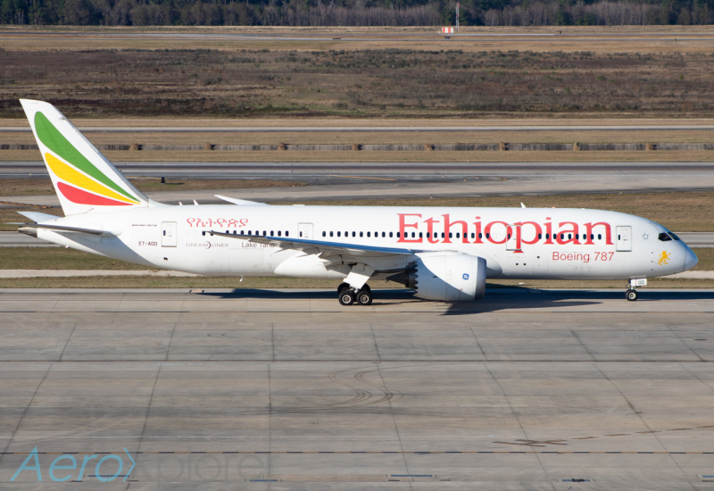 Photo of ET-AOO - Ethiopian Airlines Boeing 787-8 at IAH on AeroXplorer Aviation Database