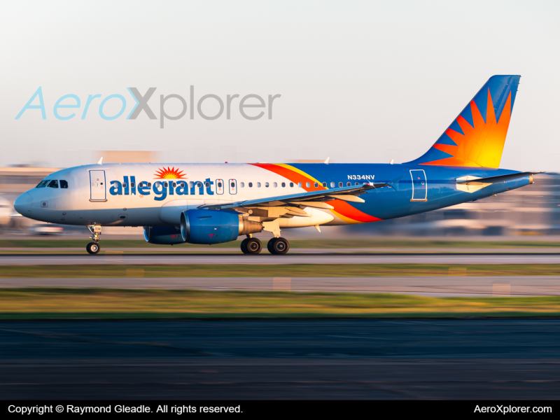 Photo of N334NV - Allegiant Air Airbus A319 at KCVG on AeroXplorer Aviation Database