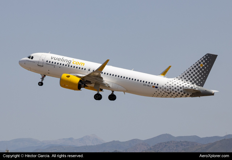 Photo of EC-NIJ - Vueling Airbus A320NEO at AGP on AeroXplorer Aviation Database