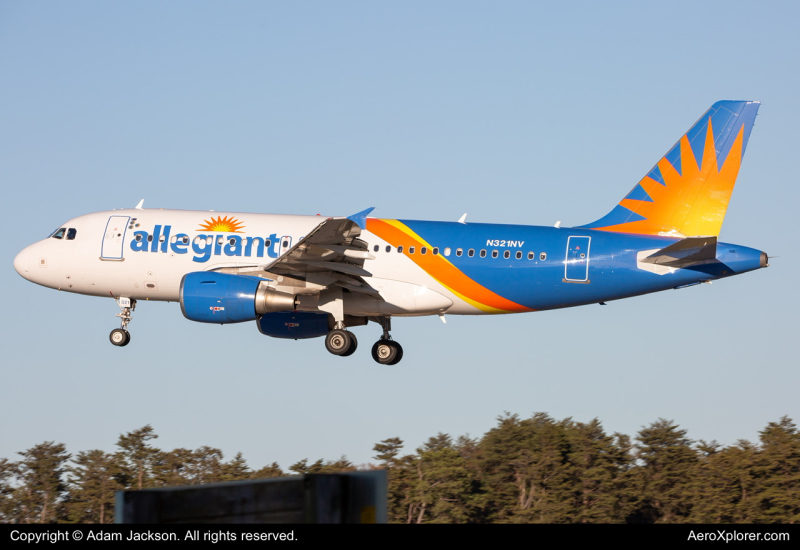 Photo of N321NV - Allegiant Air Airbus A319 at BWI on AeroXplorer Aviation Database