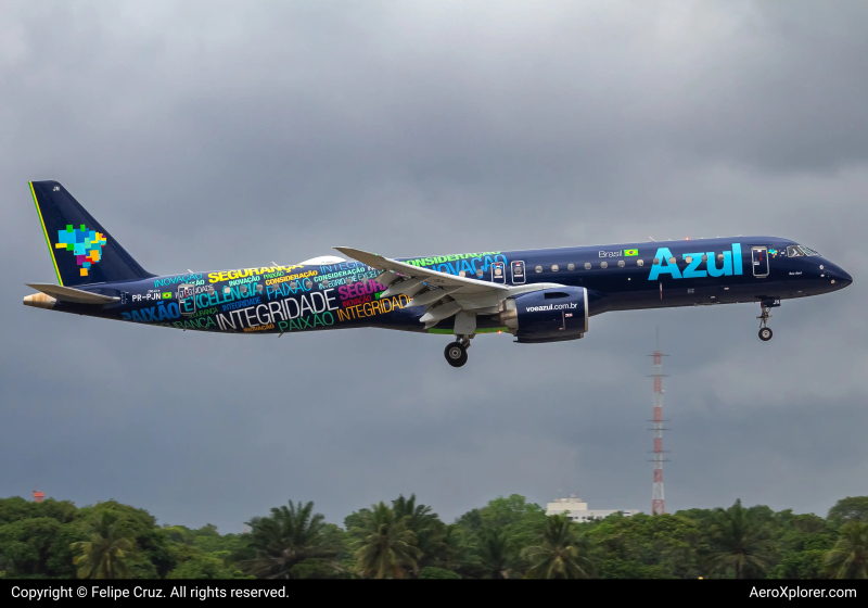 Photo of PR-PJN - Azul  Embraer E195-E2 at SSA on AeroXplorer Aviation Database