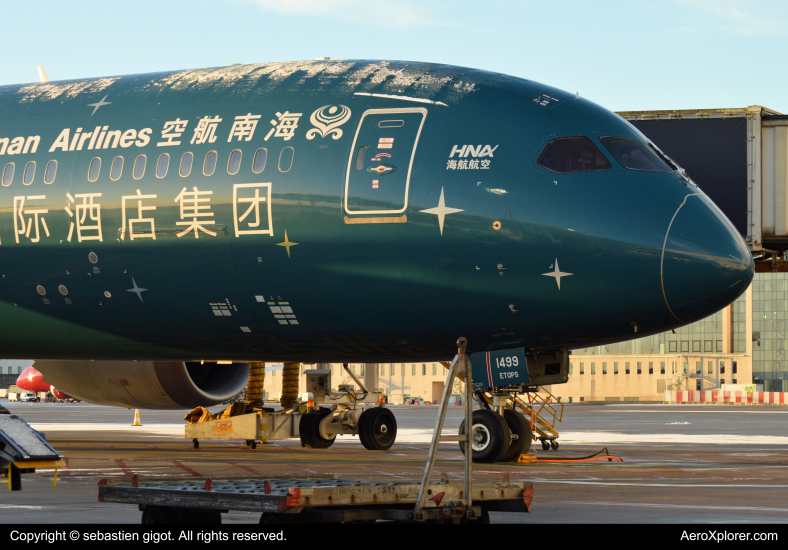 Photo of B-1499 - Hainan Airlines Boeing 787-9 at BRU on AeroXplorer Aviation Database