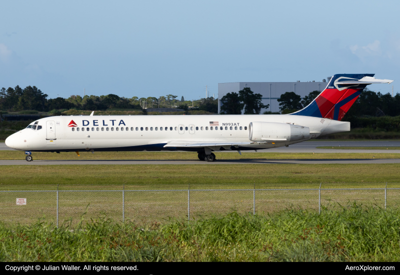 Photo of N993AT - Delta Airlines Boeing 717-200 at MLB on AeroXplorer Aviation Database