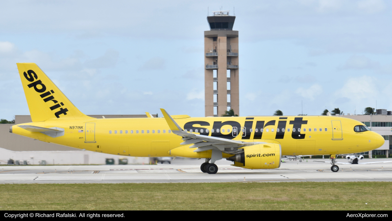 Photo of N971NK - Spirit Airlines Airbus A320NEO at FLL on AeroXplorer Aviation Database