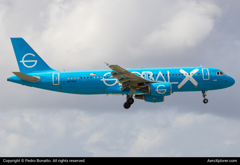 Photo of N278GX - Global X Airbus A320 at MIA on AeroXplorer Aviation Database