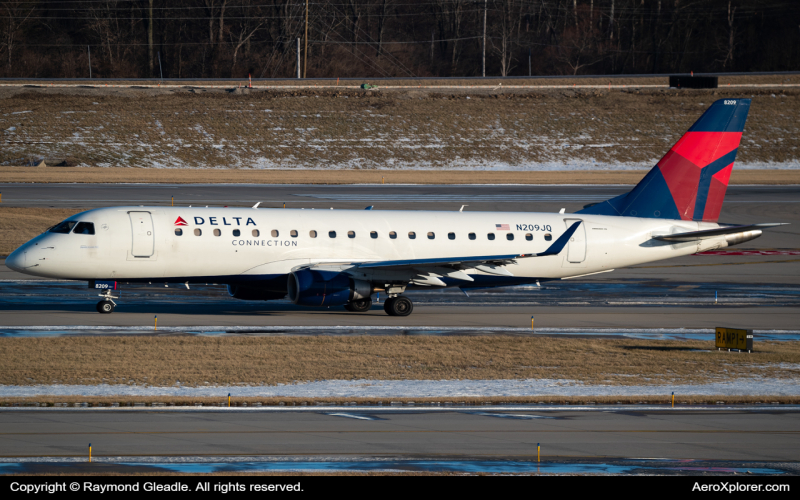 Photo of N209JG - Delta Connection Embraer E175 at CVG on AeroXplorer Aviation Database